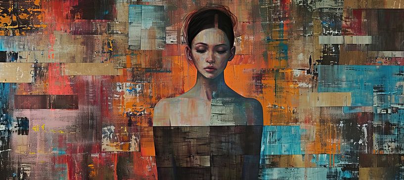 Erdton Portrait von Wunderbare Kunst
