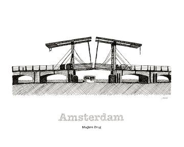 Amsterdam Skinny Bridge by Mjanneke