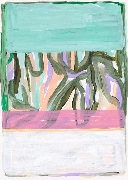 Turquoise Dreamscape by Henriette Visscher
