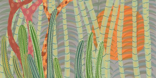 Elche El Huerto del Cura orange sun