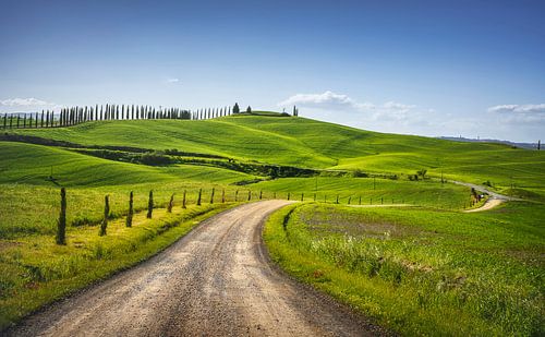 Itinéraire de la via Francigena. Toscane