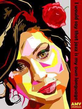 Pop Art Amy Winehouse van Doesburg Design