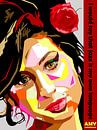 Pop Art Amy Winehouse par Doesburg Design Aperçu