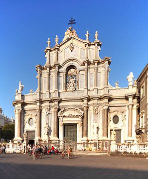 Kathedraal van Santa Agata, Catania, Piazza del Duomo, Catania, Sicilië, Italië, Europa van Torsten Krüger