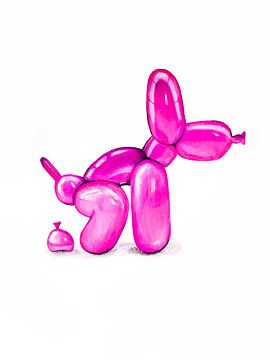 Balloon dog Drawing van J.colordrawingz_