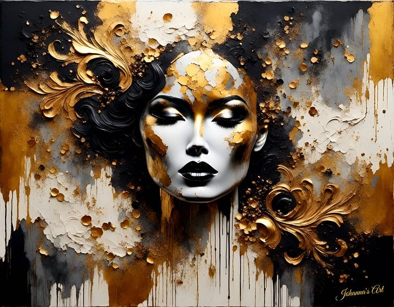 Golden Splendor 24 by Johannas Art Creations