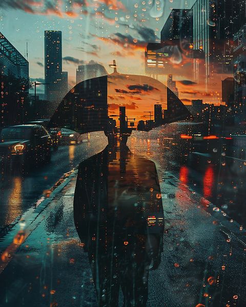 Multiple exposures in the city by fernlichtsicht