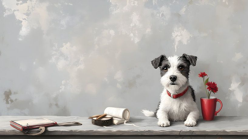 Chien de compagnie vigilant. par Heike Hultsch