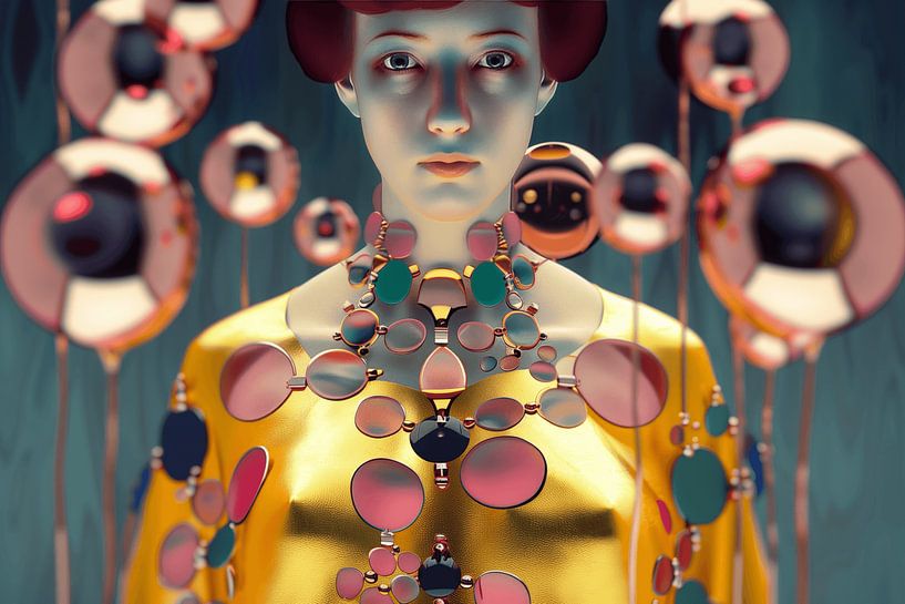 Fashionista mit Schmuck von Ton Kuijpers