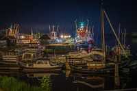 Zoutkamper fleet in the harbor