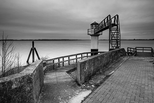 The Lauwersmeer lake near Oostmahorn