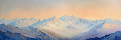 Alpengloed bij Zonsopgang