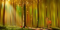 Reh im Herbstwald von Monika Jüngling Miniaturansicht