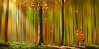 Deer in the autumn forest