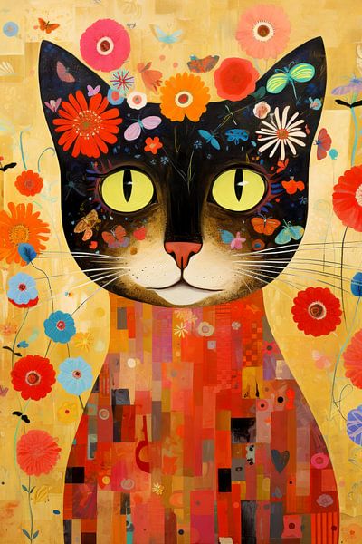 Peinture de chat par Preet Lambon