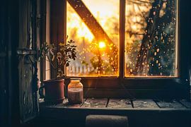 Sichtfenster auf eine schöne Landschaft von Egon Zitter