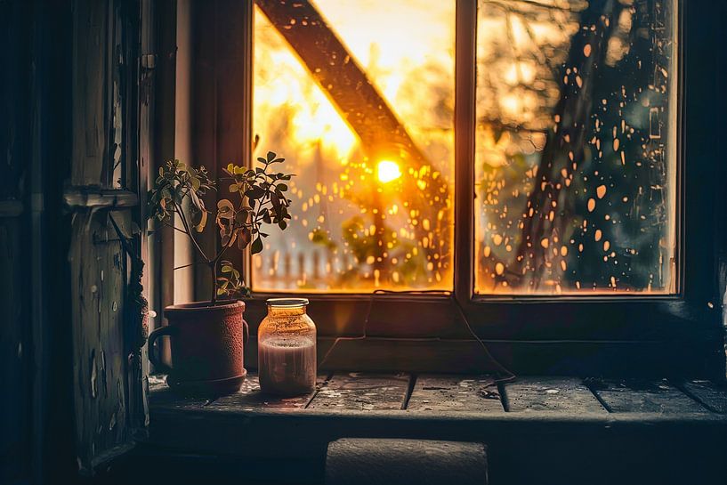 view window on a beautiful landscape by Egon Zitter