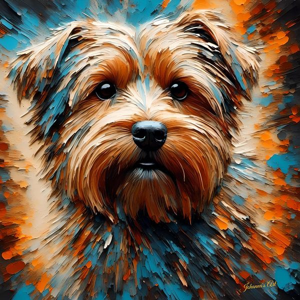 Dog Art - Norfolk Terrier 1 by Johannas Art Creations