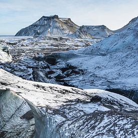 De Katla en de Mýrdalsjökull gletsjer op IJsland van KC Photography
