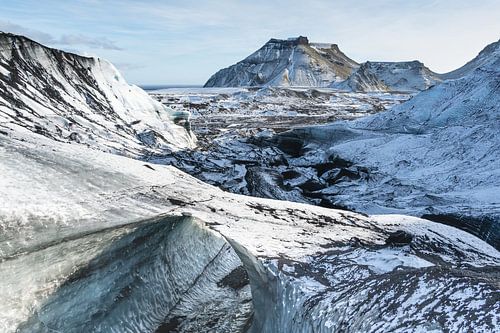 De Katla en de Mýrdalsjökull gletsjer op IJsland van KC Photography