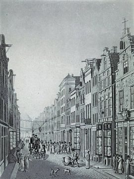 A. Lutz, Ansicht der Kalverstraat in Amsterdam, 1825