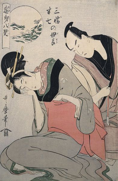 Sankatsu und Hanshichi, Kitagawa Utamaro von Liszt Collection