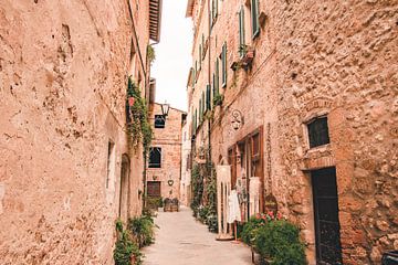 Rue de Pienza | photographie de voyage | Toscane Italie sur Kimberley Jekel