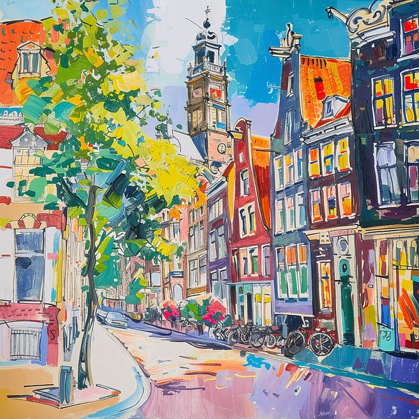 Amsterdam | Grachtenhäuser von Kunst Laune