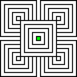 Overlapp | 2x2 | N=05 | L=1:3 | V=01 | Color=Green