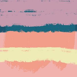 Lebendige Pinselstriche der Freude. Moderne abstrakte Landschaft von Dina Dankers