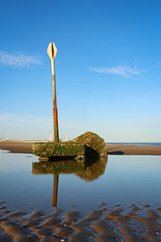 Stille bei Ebbe in Scheveningen von Solange Ravenswaay