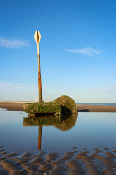 Stille bei Ebbe in Scheveningen