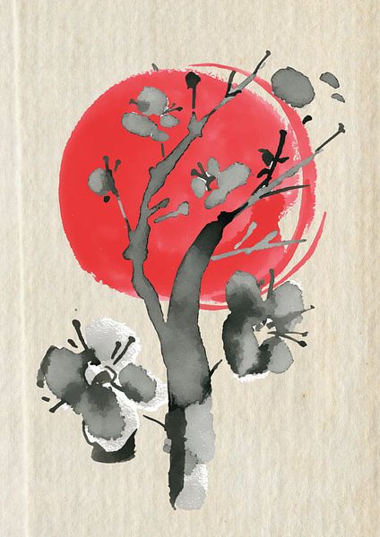 Flowers at sunset by Lucia