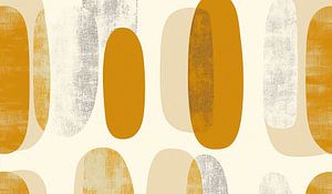 Weiche ovale Texturen in Orange und Beige