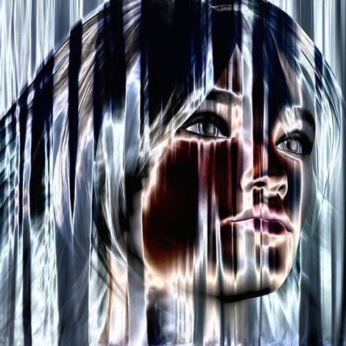 Abstract portrait woman