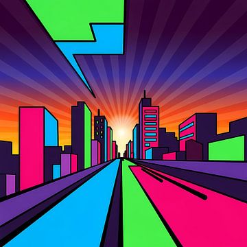 Neon City: Electric Skyline Vision