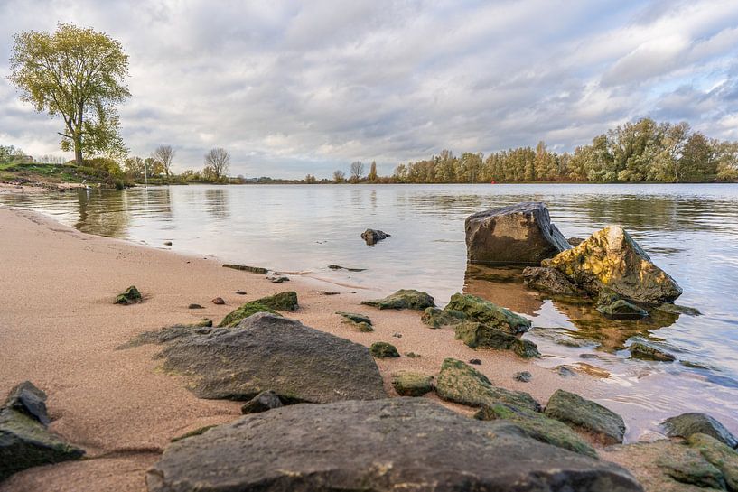 het schilderachtige landschap van de Maas nabij Oud Empel van Pixel Meeting Point