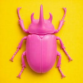 Kever Roze op Geel van Studio Slabamski