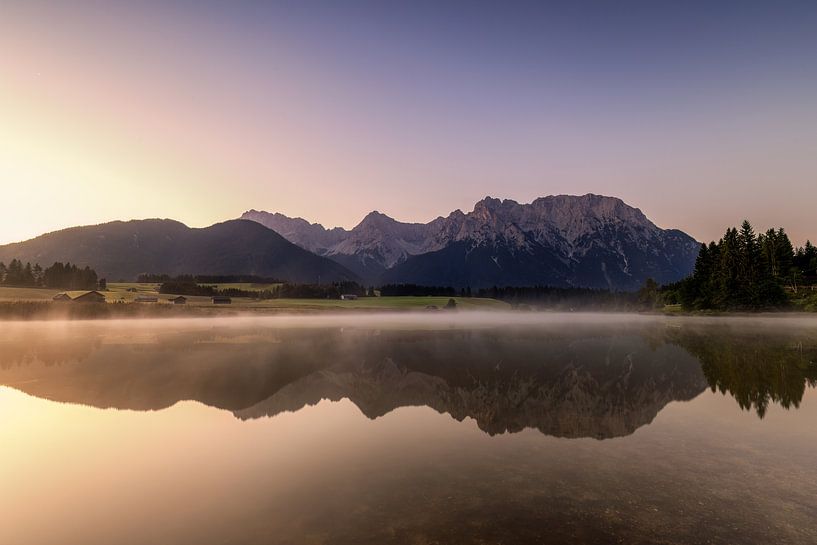 Foggy morning on the Karwendel by Teresa Bauer