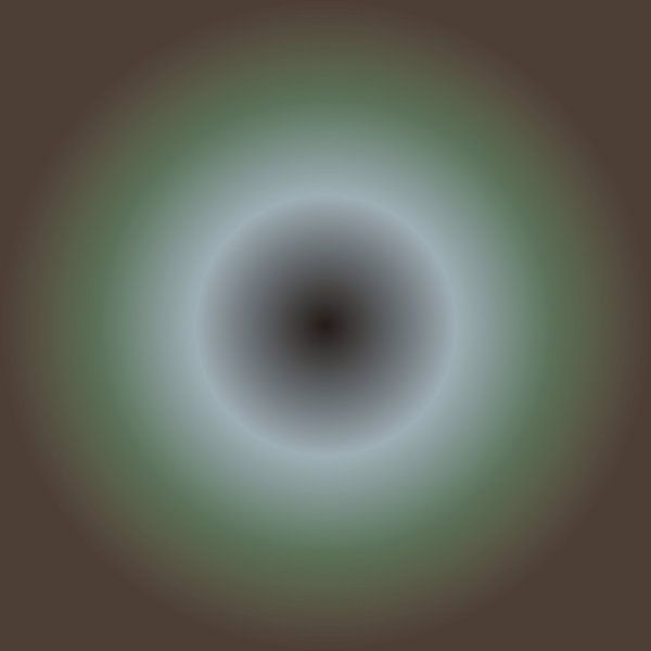 70s abstract gradient in green and brown by Dina Dankers