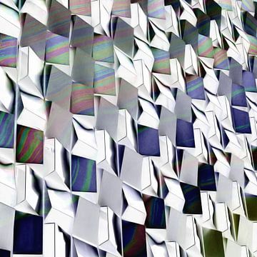 Abstract kubussen I van Maurice Dawson