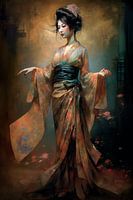 Geisha, in pose