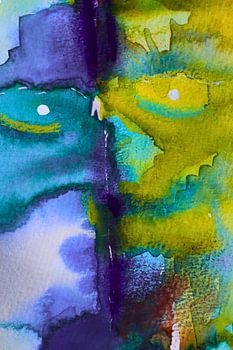 Zeigen Sie Ihr Gesicht in Farbe und Blau