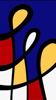 Fraternité - Dessin au trait abstrait