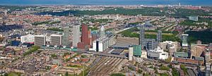 Luchtfoto panorama Skyline Den Haag van Anton de Zeeuw