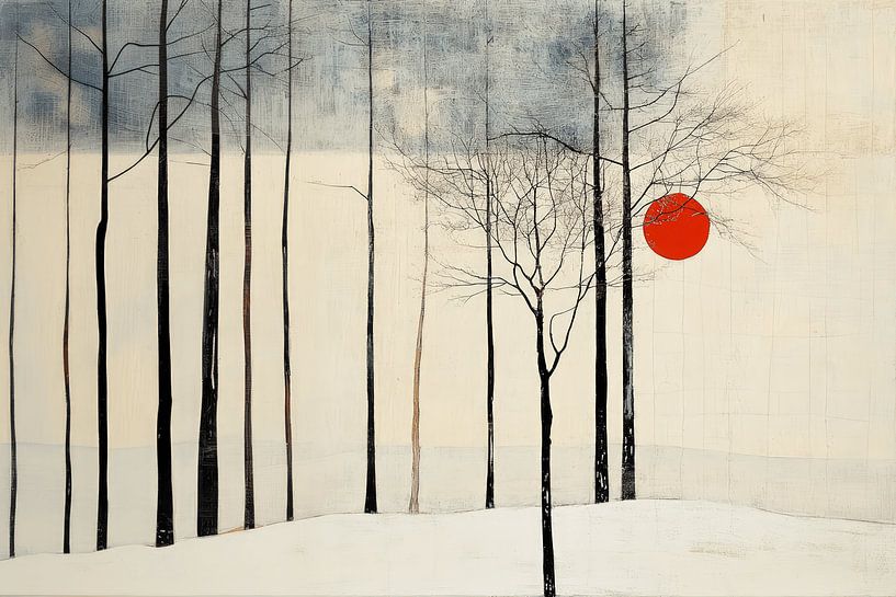minimalistisch landschap van LidyStuit