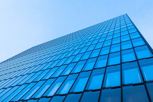 Blauwe gebouwenserie