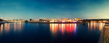 Berlin at Night – Panorama / Spree River by Alexander Voss