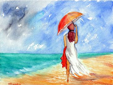 Walking on the beach