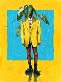 Surreal Plant Person sur HUGO